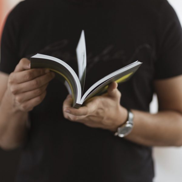 A man reading a book A man reading a book